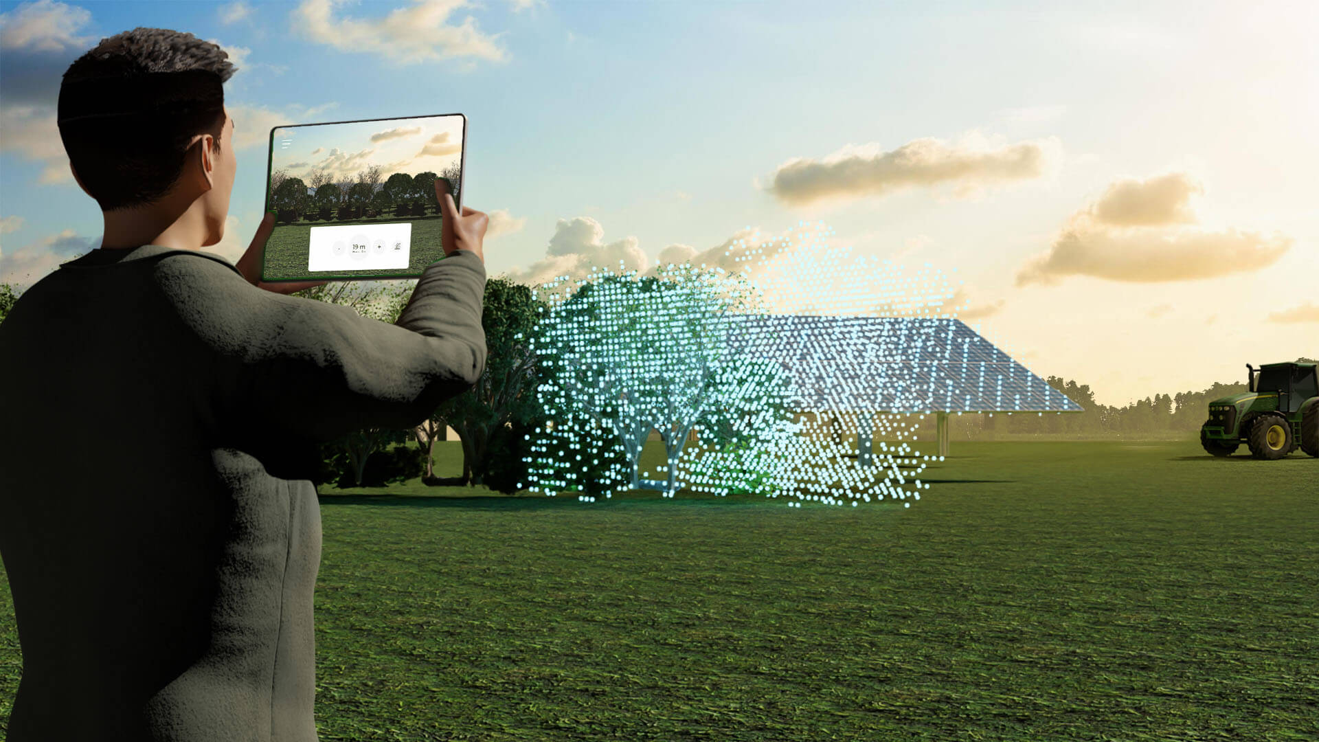 Réalité Augmentée Champ Photovoltaïque, GLHD